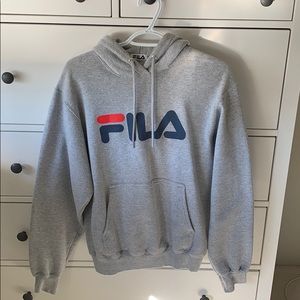 Grey Fila Hoodie